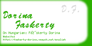 dorina faskerty business card